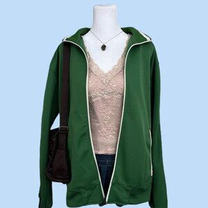 2005 green sporty blokecore zip up jacket